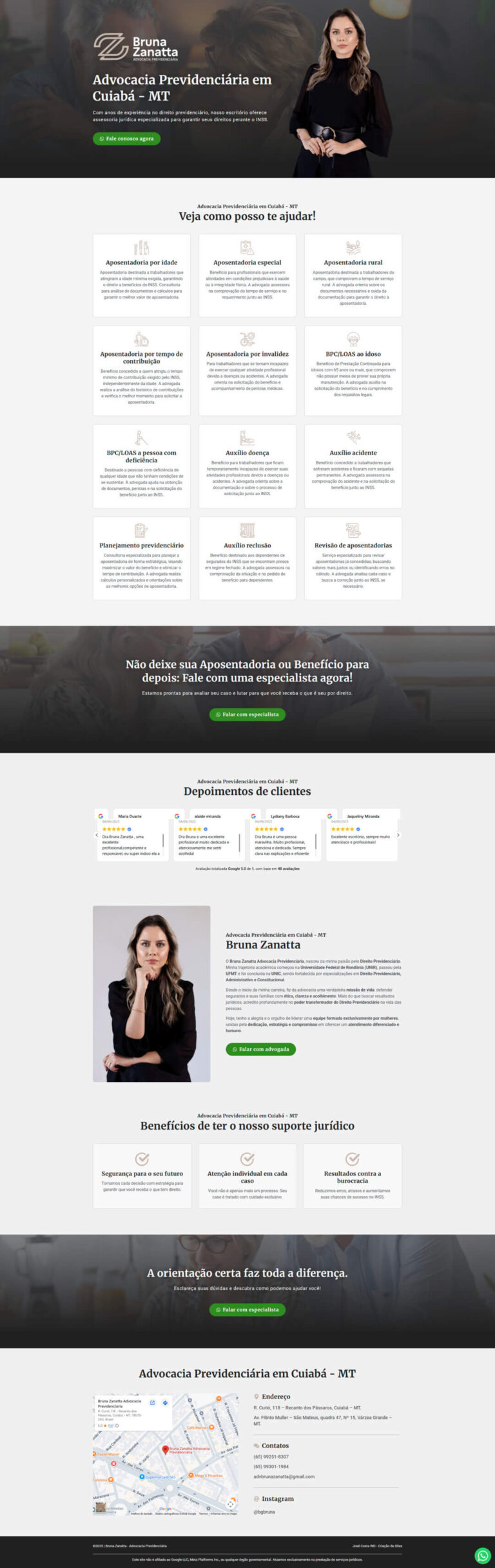 landing page para advogado