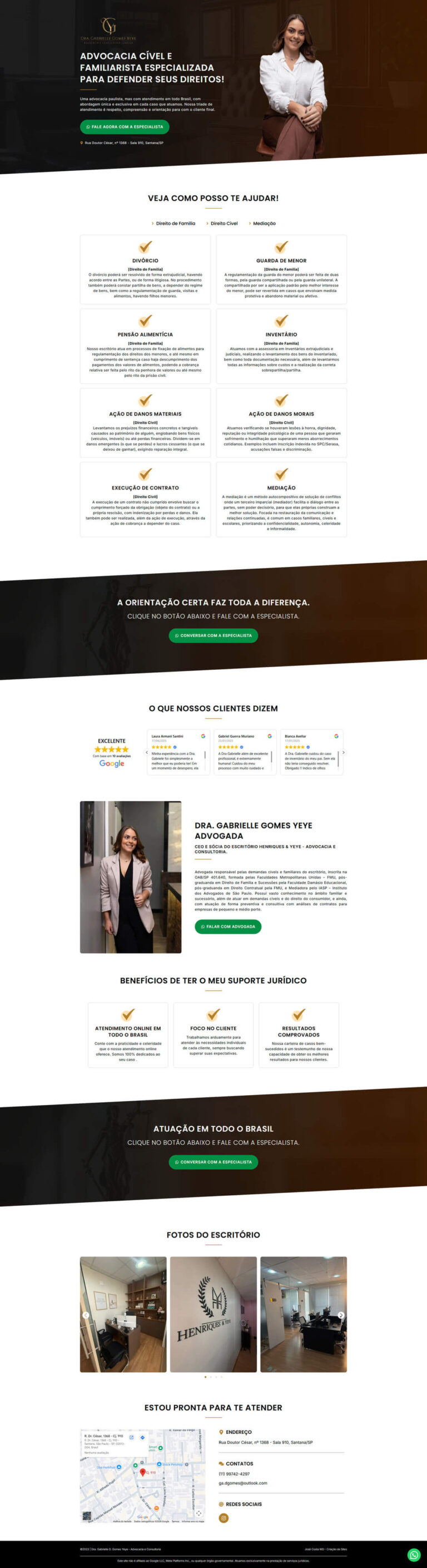 landing page para advogado